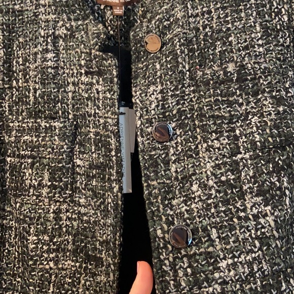 Adrienne Vittadini Grey Multi Jacket Size 4 - Picture 6 of 13